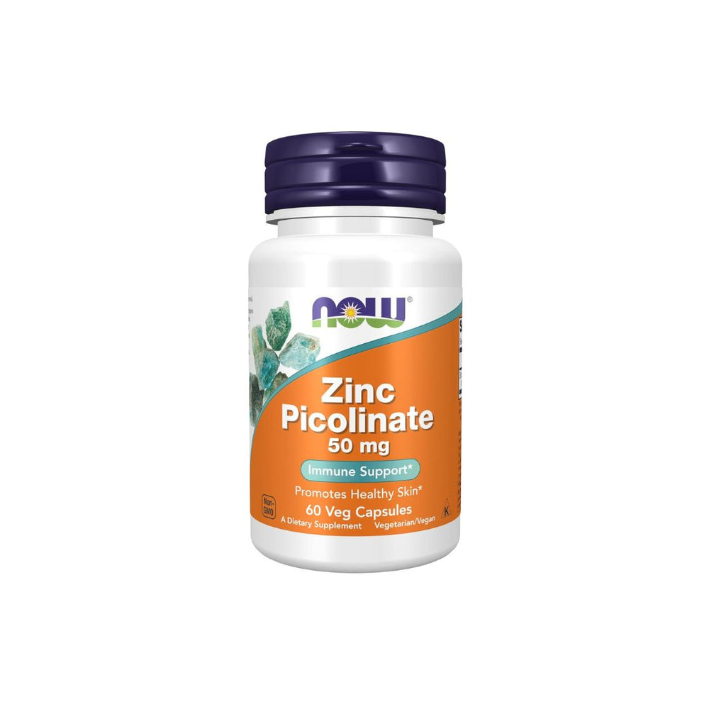 NOW Foods Zinc Picolinate 50 mg – 60 Veg Capsules