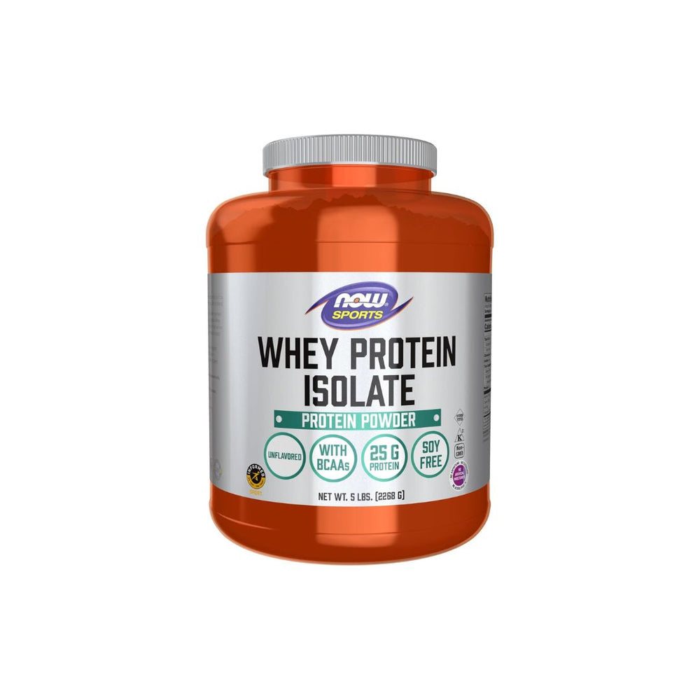 NOW Foods, Sports, Whey Protein Isolate with BCAA – Unflavored
