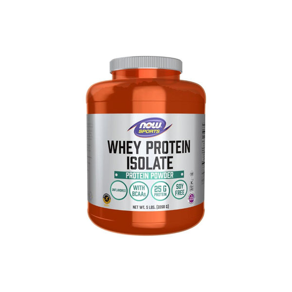 NOW Foods, Sports, Whey Protein Isolate with BCAA – Unflavored