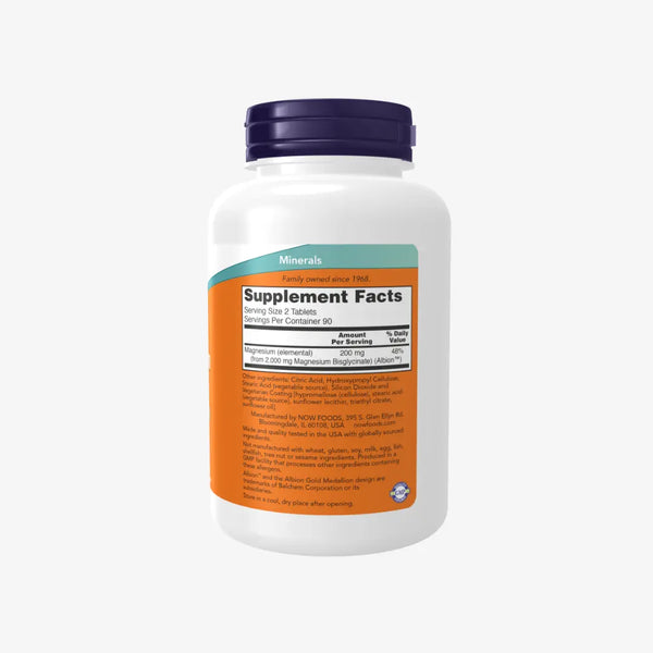 NOW Magnesium Glycinate 180 tablets