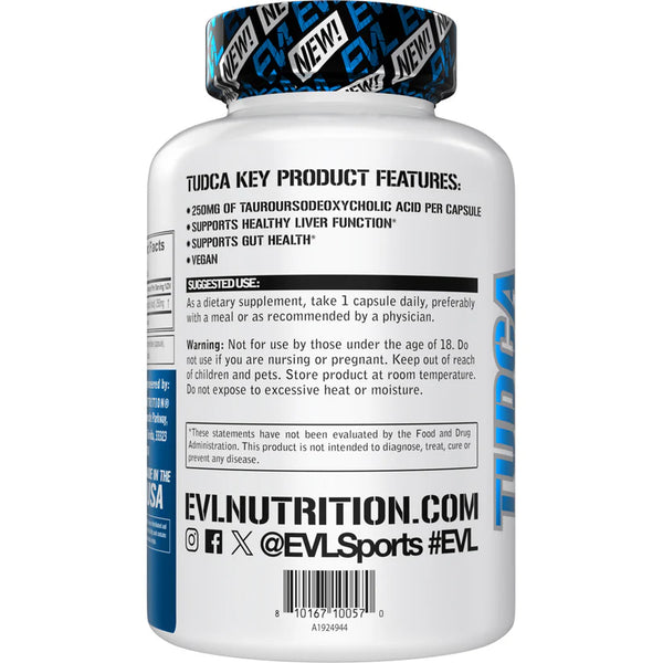 EVLution Nutrition – TUDCA, 250 mg (30 Veggie Capsules)