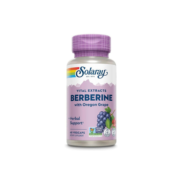 Solaray Berberine Vital Extracts – 500 mg – 60 Vegetable Capsules