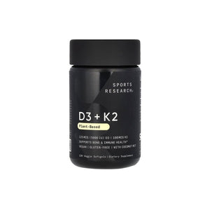 Sports Research Vitamin K2 + D3 – 5000 IU | 60 Softgels