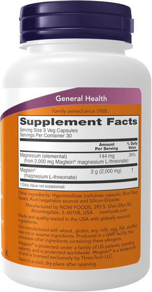NOW Foods – Magtein Magnesium L-Threonate