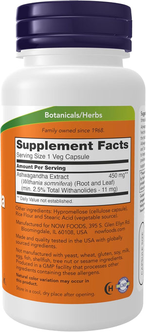 NOW Foods – Ashwagandha 450 mg